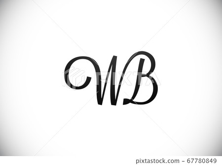 Initial Monogram Letter W B Logo Design Vector Template. WB Letter Logo Design 67780849
