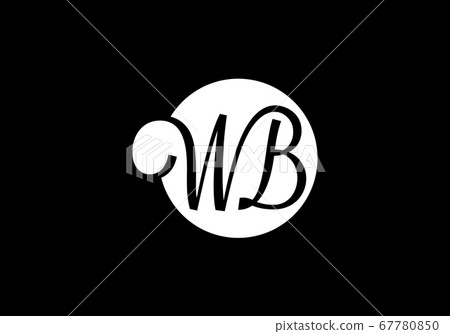 Initial Monogram Letter W B Logo Design Vector Template. WB Letter Logo Design 67780850