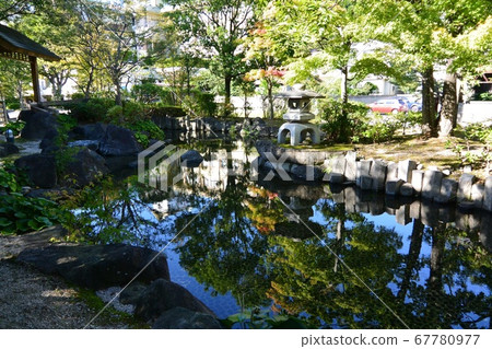 Pond in front of the station Pond in front of the station 67780977