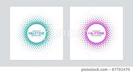 Round Gradient Halftone Backgrounds Round Gradient Halftone Backgrounds 67781470
