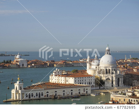 View from the bell tower of San Marco, Venice, Italy View from the Grand Canal of Salute 67782695