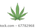 single cannabis logo design 67782968