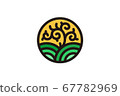 line art nature logo design 67782969
