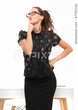 Business lady. Administrator or receptionist. Business lady. Administrator or receptionist. 67783185