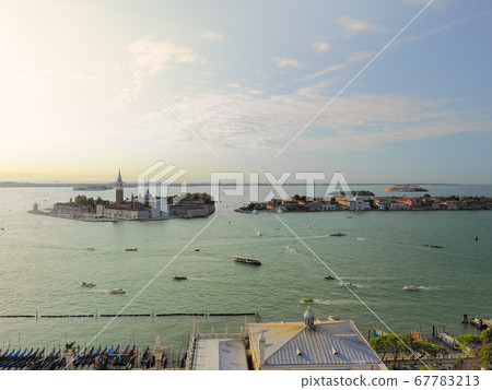 Bell Tower of San Marco, Venice, Italy View from the observatory Giudecca Canal 67783213