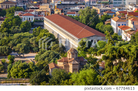 Ancient Agora with Church of Holy Apostles and 67784613