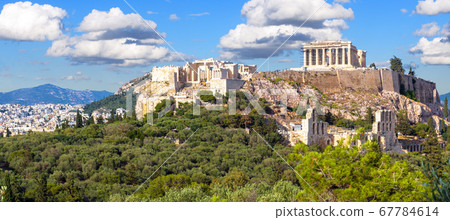 Landscape of Athens with Acropolis hill, Greece Landscape of Athens with Acropolis hill, Greece 67784614