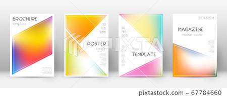 Flyer layout. Triangle mesmeric template for Broch 67784660