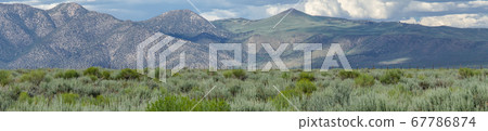 Long valley next the Lake Crowley, Mono County, California. USA. 67786874