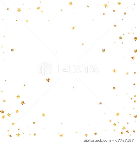 Gold stars random luxury sparkling confetti. Scatt 67787197