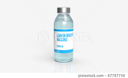 vaccine covid 19 for medical content 3d rendering. 67787730