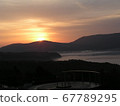 Sunrise overlooking Lake Yamanaka 67789295