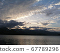 Hokkaido sunset scene 67789296