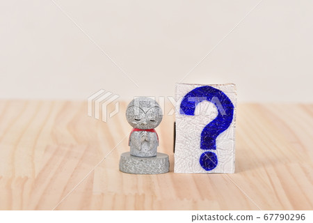 Question mark and Jizo Question mark and Jizo 67790296