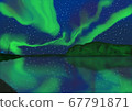 Aurora and water surface 67791871
