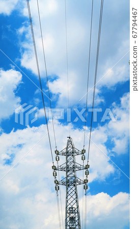 鋼塔和藍天風景 67794467