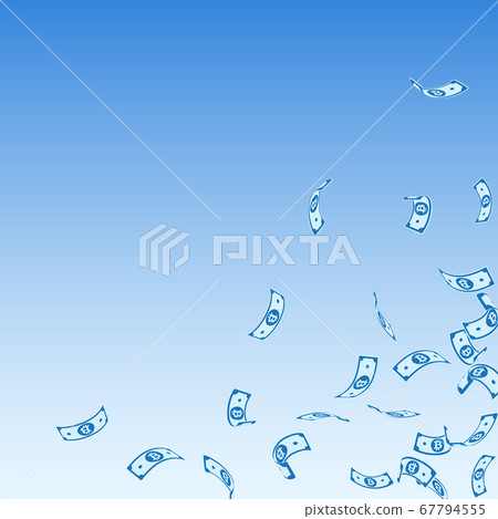 Bitcoin, internet currency notes falling. Sparse B 67794555