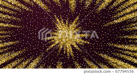 Round gold glitter luxury sparkling confetti. Scat 67794556