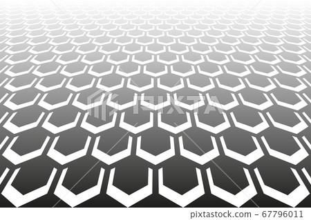 Abstract geometric hexagons pattern. Diminishing Abstract geometric hexagons pattern. Diminishing 67796011