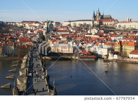 Charles Bridge and Prague Castle Prague World Heritage Czech Republic 67797054