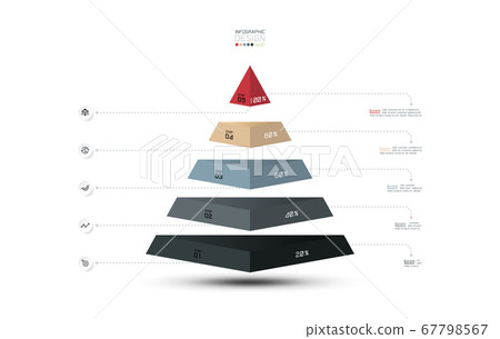 Vector design diagram presentation on pyramid Vector design diagram presentation on pyramid 67798567