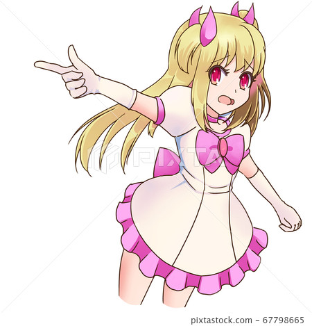 Magical girl troubled face 67798665