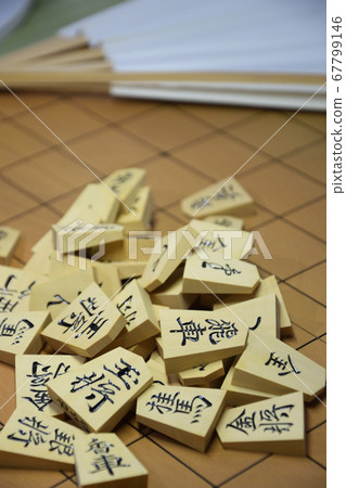Shogi pieces and fans Shogi pieces and fans 67799146