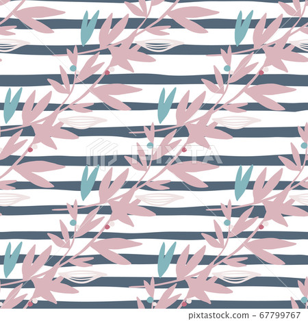 Seamless pattern with floral lilac branches. White Seamless pattern with floral lilac branches. White 67799767
