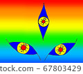 Pupil in the rainbow 67803429