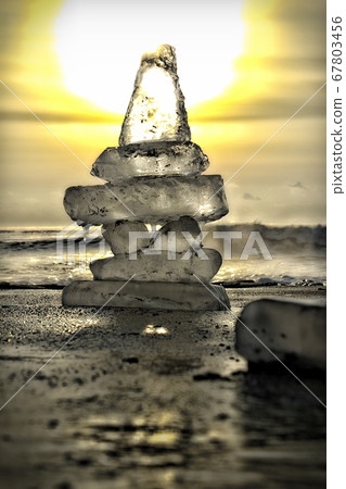 Jewelry Ice-Jewelry Ice Hokkaido's spectacular view of Toyokoro Town 67803456