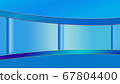 Virtual TV news broadcast studio set background 67804400
