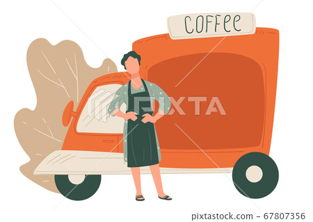 Coffee truck, seller or supplier, cafe or shop 67807356