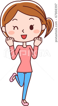 女人膽量構成眨眼 67808397