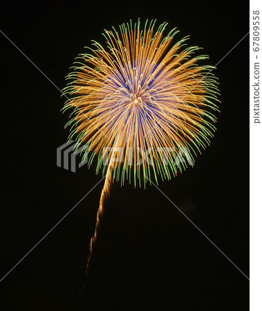 Yellow-based one-shot fireworks material Yellow-based one-shot fireworks material 67809558