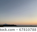 Twilight Crescent Moon Noshap Cape Rishiri Island Sea of Japan 67810788