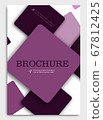 Set of Brochure Cover Brochure with color Combination Abstract Vector Background for Banner, Poster, Booklet, Annual Report, Brochure and Flyer for Eve, Party, Club and Celebration. 67812425