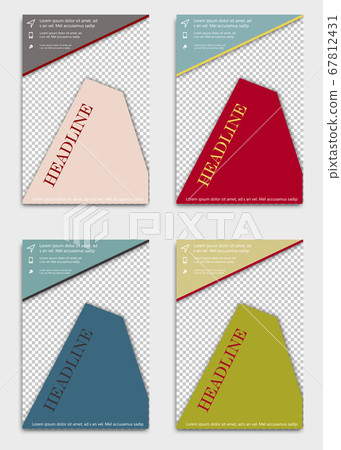 Set of Brochure Cover Brochure with color Combination Abstract Vector Background for Banner, Poster, Booklet, Annual Report, Brochure and Flyer for Eve, Party, Club and Celebration. Set of Brochure Cover Brochure with color Combination Abstract Vector Background for Banner, Poster, Booklet, Annual Report, Brochure and Flyer for Eve, Party, Club and Celebration. 67812431