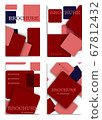 Set of Brochure Cover Brochure with color Combination Abstract Vector Background for Banner, Poster, Booklet, Annual Report, Brochure and Flyer for Eve, Party, Club and Celebration. 67812432