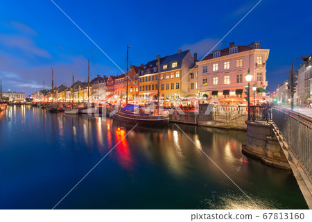Copenhagen, Denmark on the Nyhavn Canal. Copenhagen, Denmark on the Nyhavn Canal. 67813160