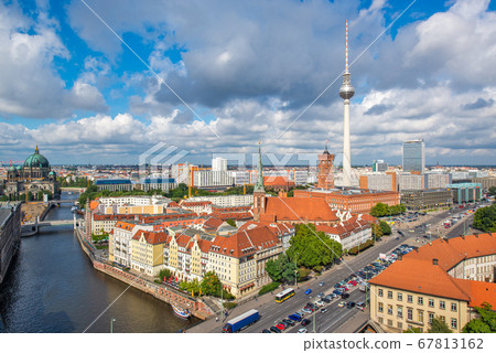 Berlin, Germany Skyline from Above the Spree Berlin, Germany Skyline from Above the Spree 67813162