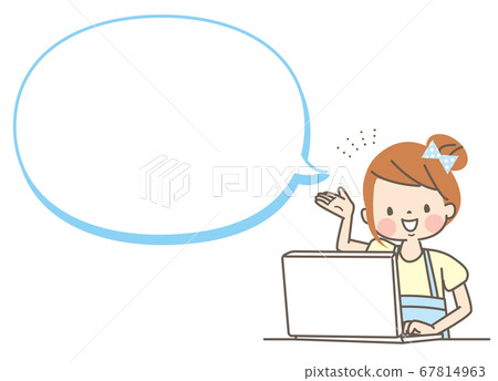 介紹個人電腦的女孩 67814963