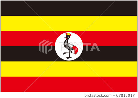 Flag of Uganda - Stock Illustration [67815017] - PIXTA