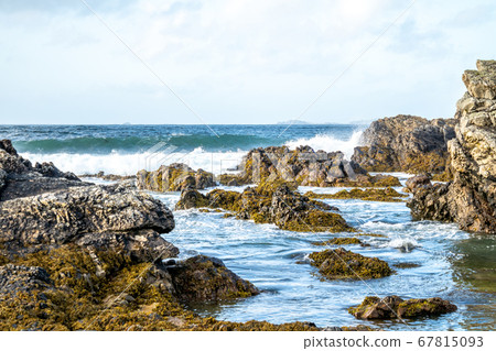 The beautiful coast at Maling Well, Inishowen - County Donegal, Ireland The beautiful coast at Maling Well, Inishowen - County Donegal, Ireland 67815093