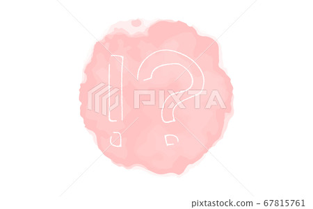 模擬手寫風格的鬆動觸摸圖標：驚訝的標記 67815761