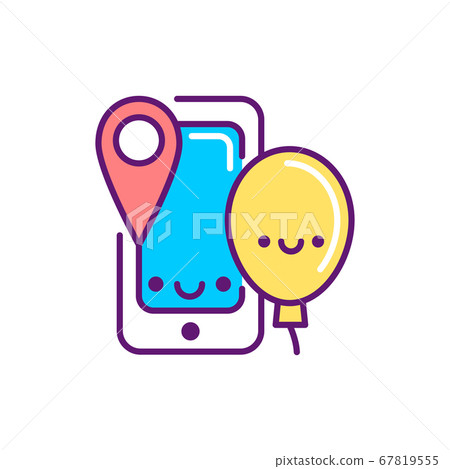 Choice location, design line color icon. Event management. Sign for web page, mobile app, button, logo. Vector isolated element. Editable stroke Choice location, design line color icon. Event management. Sign for web page, mobile app, button, logo. Vector isolated element. Editable stroke 67819555