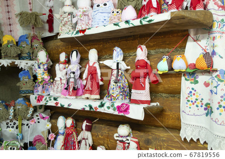 Doll folk collection, handmade motanka doll. Belarus traditional 67819556