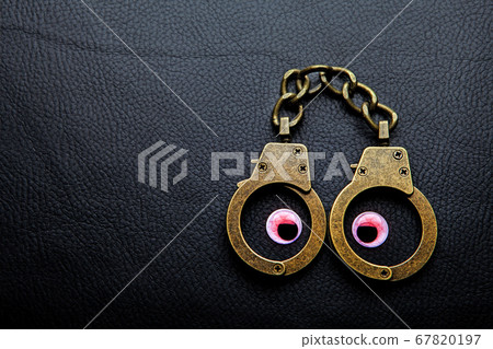 image of handcuff leather background 67820197