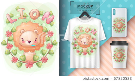 Cute leaf in theflower forest poster and merchandising. Cute leaf in theflower forest poster and merchandising. 67820528