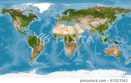 World map with texture on global satellite photo, World map with texture on global satellite photo, 67823562