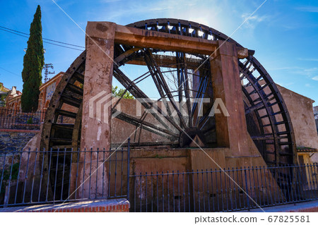 Ancient arabic mill, water noria at Abaran village 67825581